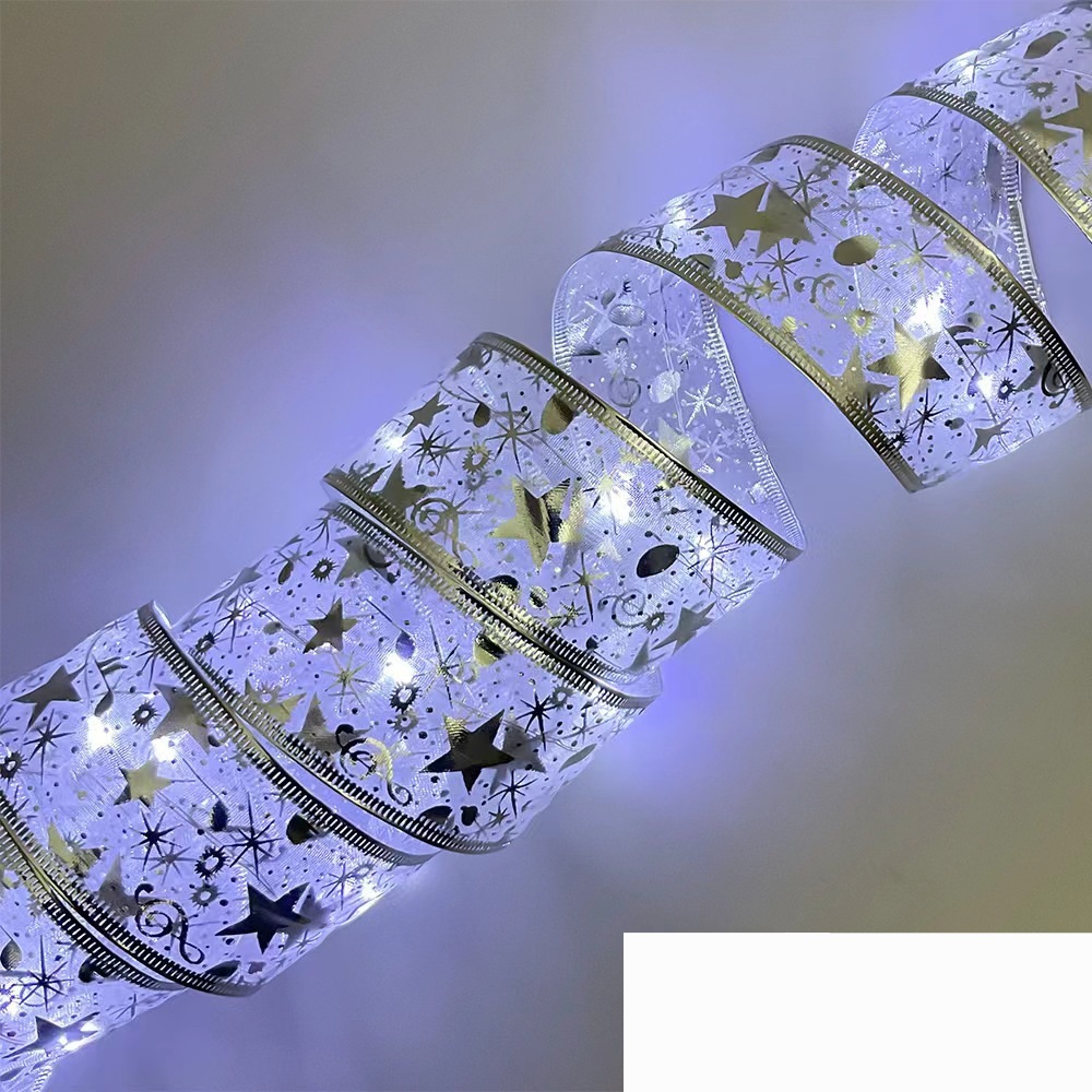 Pita Lampu Pohon Natal / Ribbon Pohon Natal / Hiasan Pohon Natal / Lampu LED Pohon Natal / Ornamen