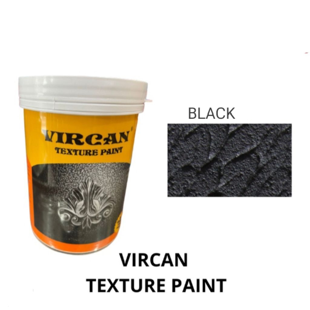 CAT TEKSTUR VIRCAN 1 KG WARNA BLACK