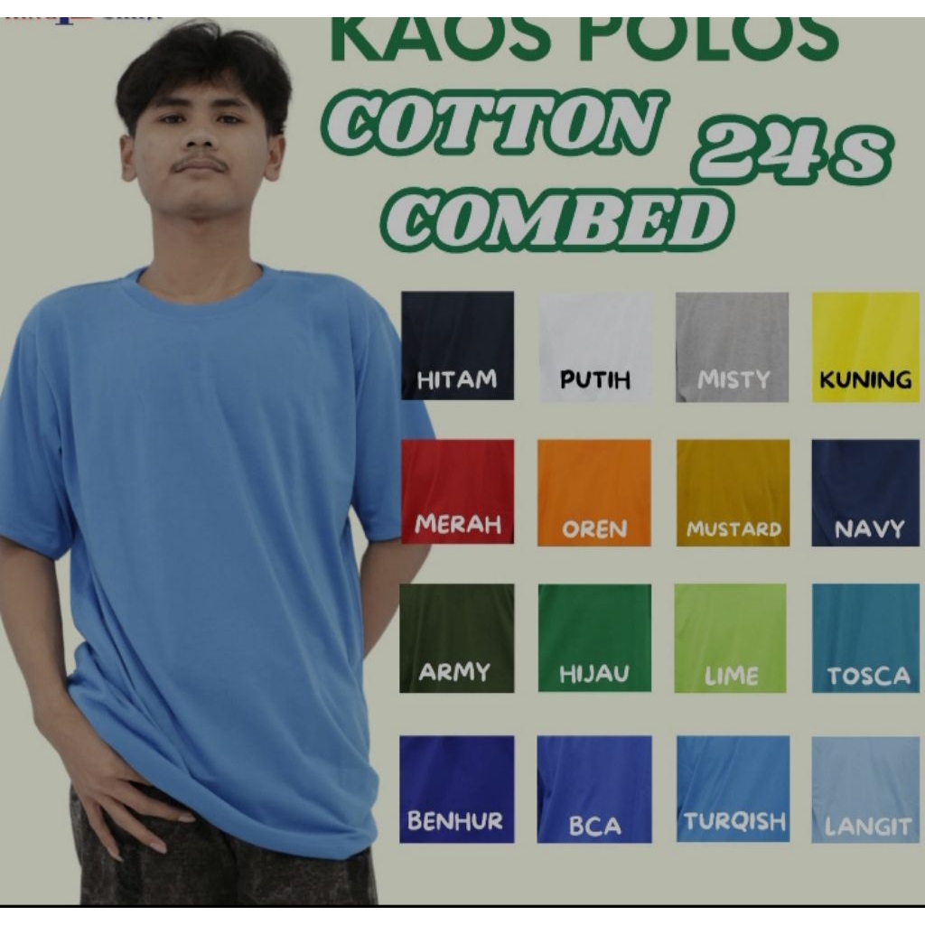kaos polos catton combed 24S