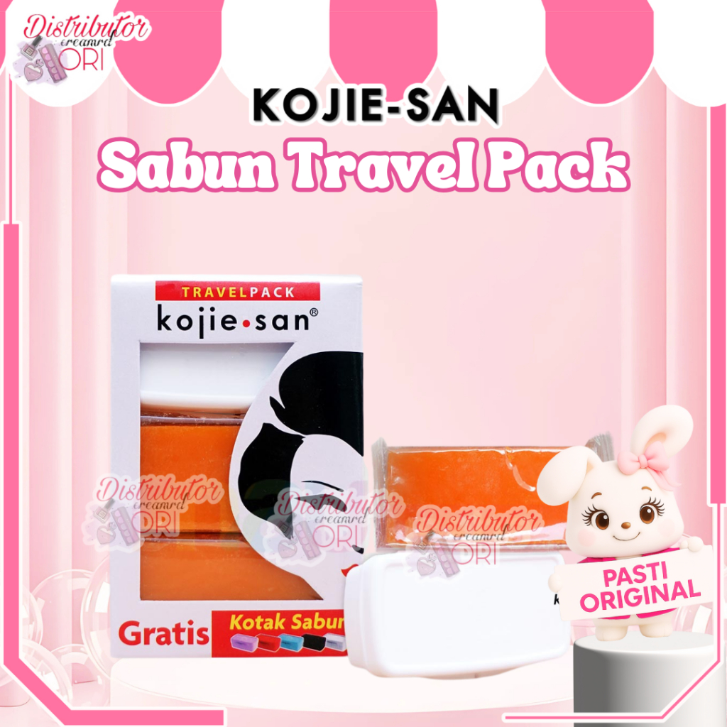 Kojie San Sabun Travel Pack | Sabun Kojie San hydromoist kojic acid | BPOM