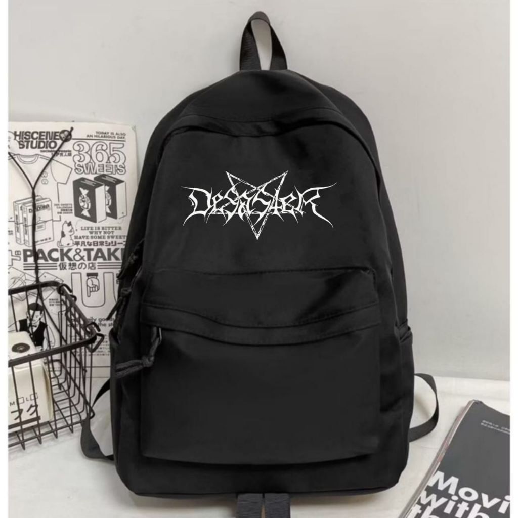 Tas Sekolah Pria Kekinian Gambar Desaster Unisex Tas Ransel Distro Keraktrer SD Tas Sekolah Anak Lak