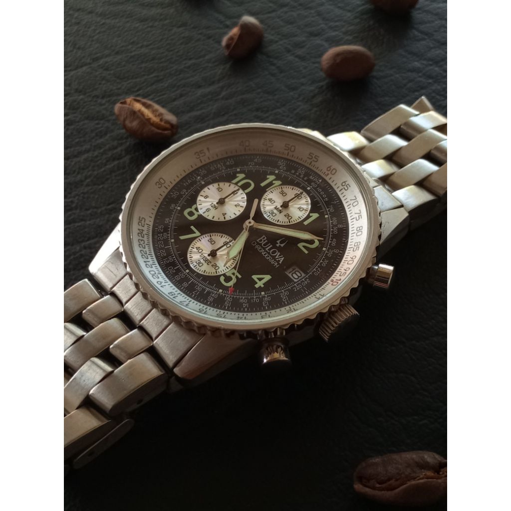 ORIGINAL Bulova BVS201 Navitimer Homage