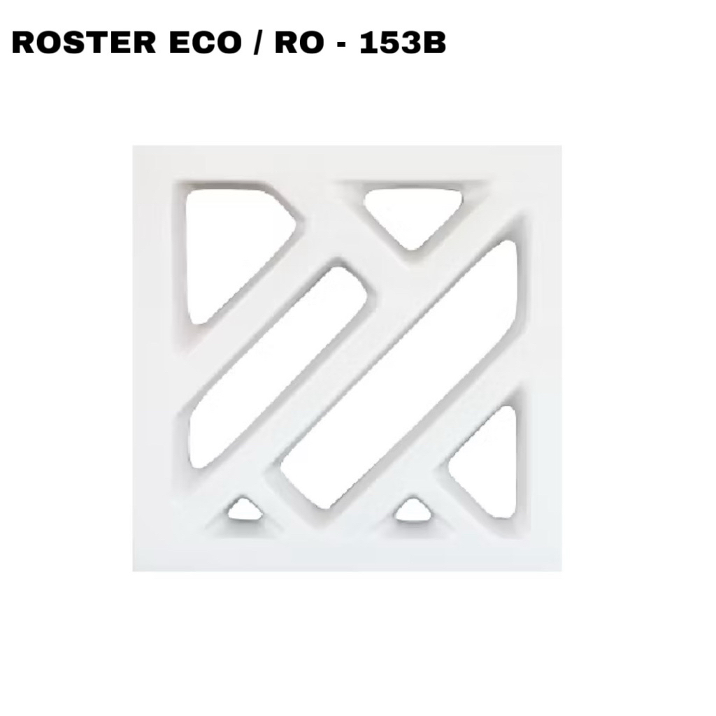 Roster / Keramik Trisensa / Keramik Lubang Angin Motif ECO 20x20 cm RO 153 B - Putih