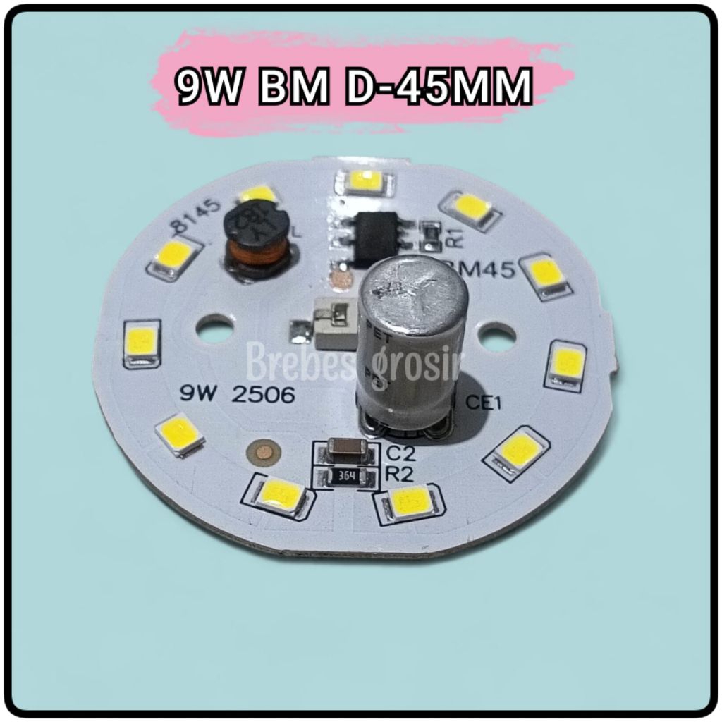 PCB LAMPU LED AC 9W BM D-45MM