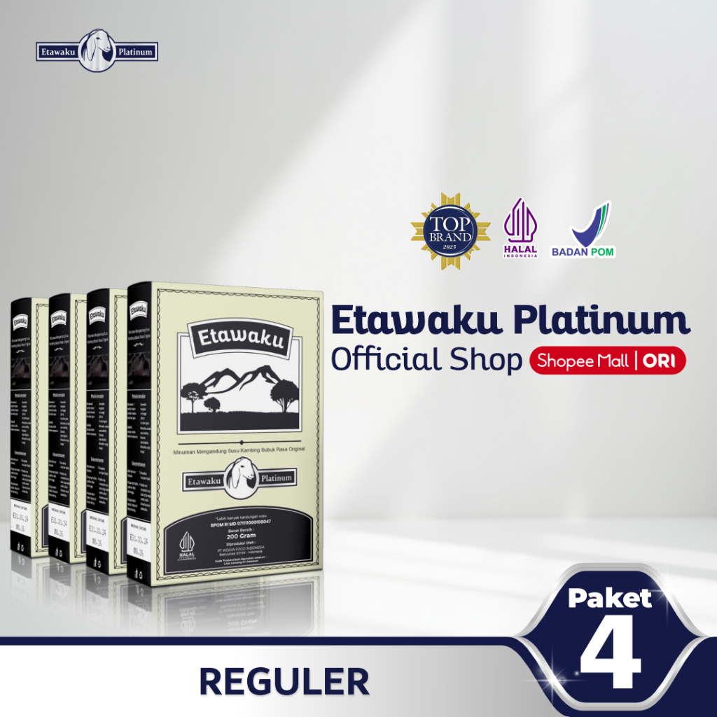 

4 Box etawaku Platinum Susu Kambing Etawa Bernutrisi Baik untuk Perlancar ASI dan pencernaan