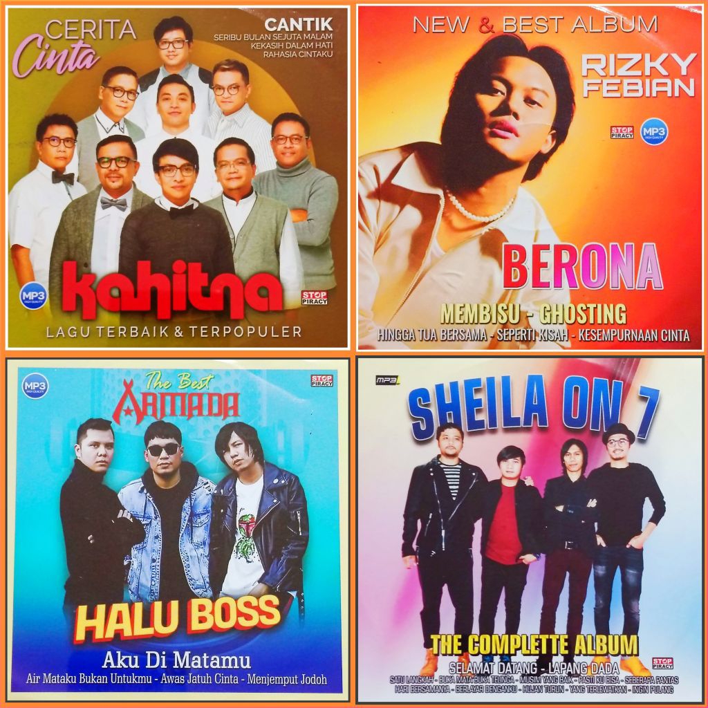 Kaset MP3 Lagu Pop KAHITNA - ARMADA - SHEILA ON 7 - RIZKY FEBIAN Album