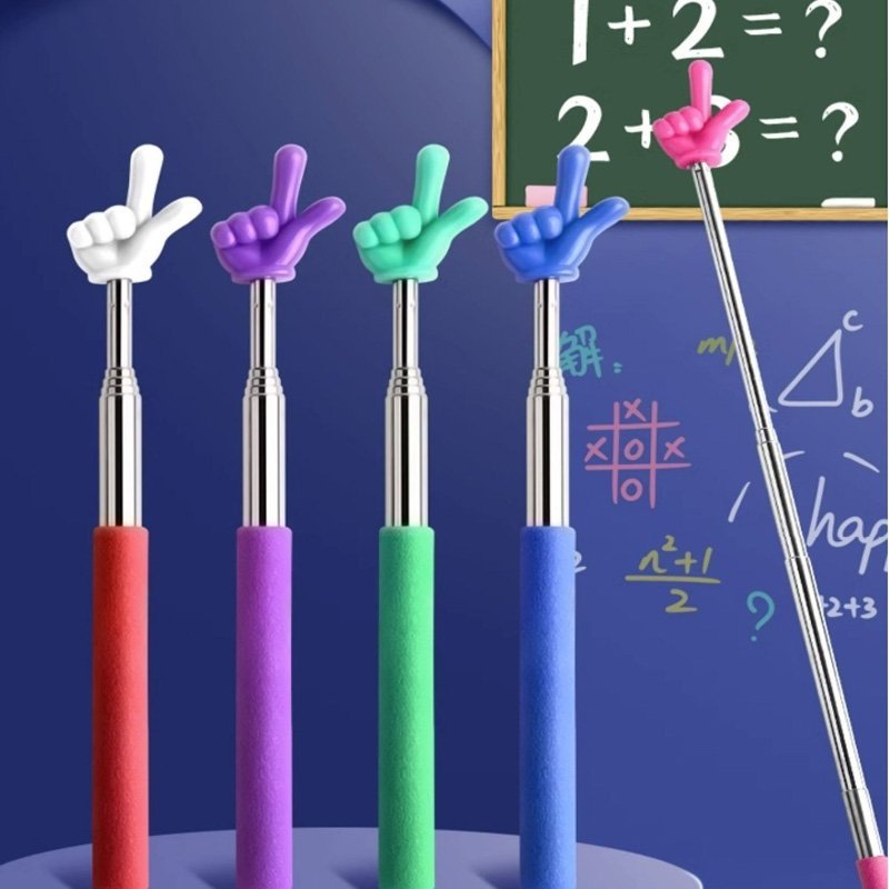 

UBS- TONGKAT UNTUK ALAT BANTU MENGAJAR / TONGKAT PENUNJUK PAPAN TULIS PRAKTIS / DESAIN JARI TELESKOPIK