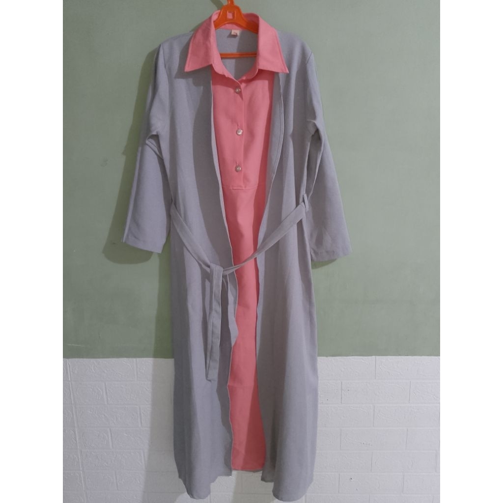 Gamis Bahan Moscrepe Preloved