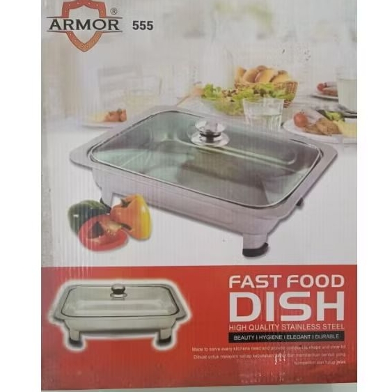Tempat Fast Food Dish 555 ARMOR Stainless Steel