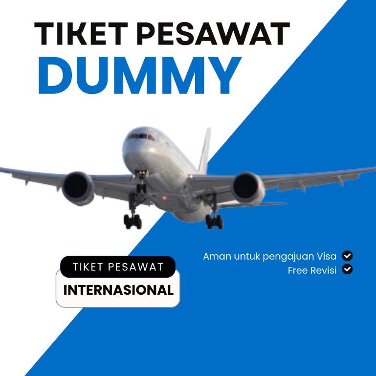 Tiket Pesawat Dummy Domestik dan Internasional