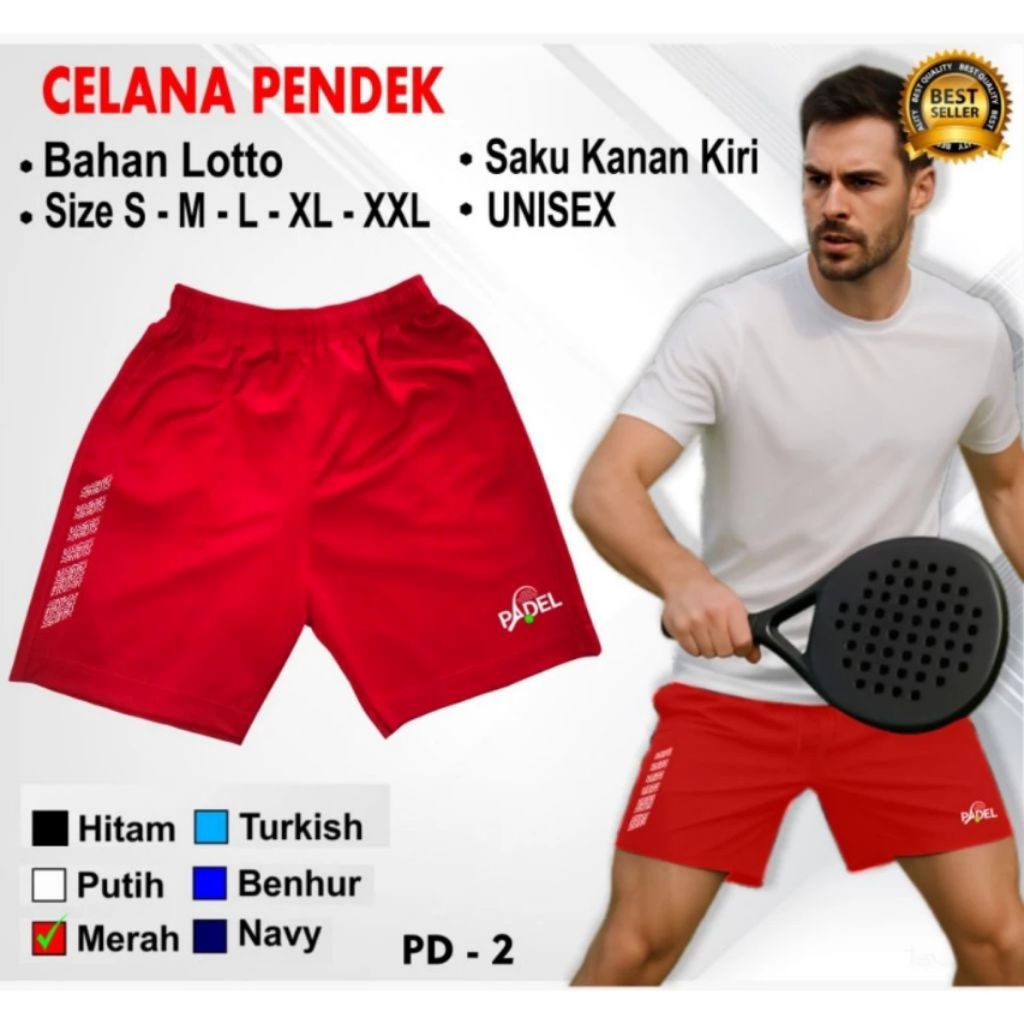 Celana Pendek Pria Olahraga Terbaru Keren Voli Bulutangkis Bola Futsal Sepak Bola