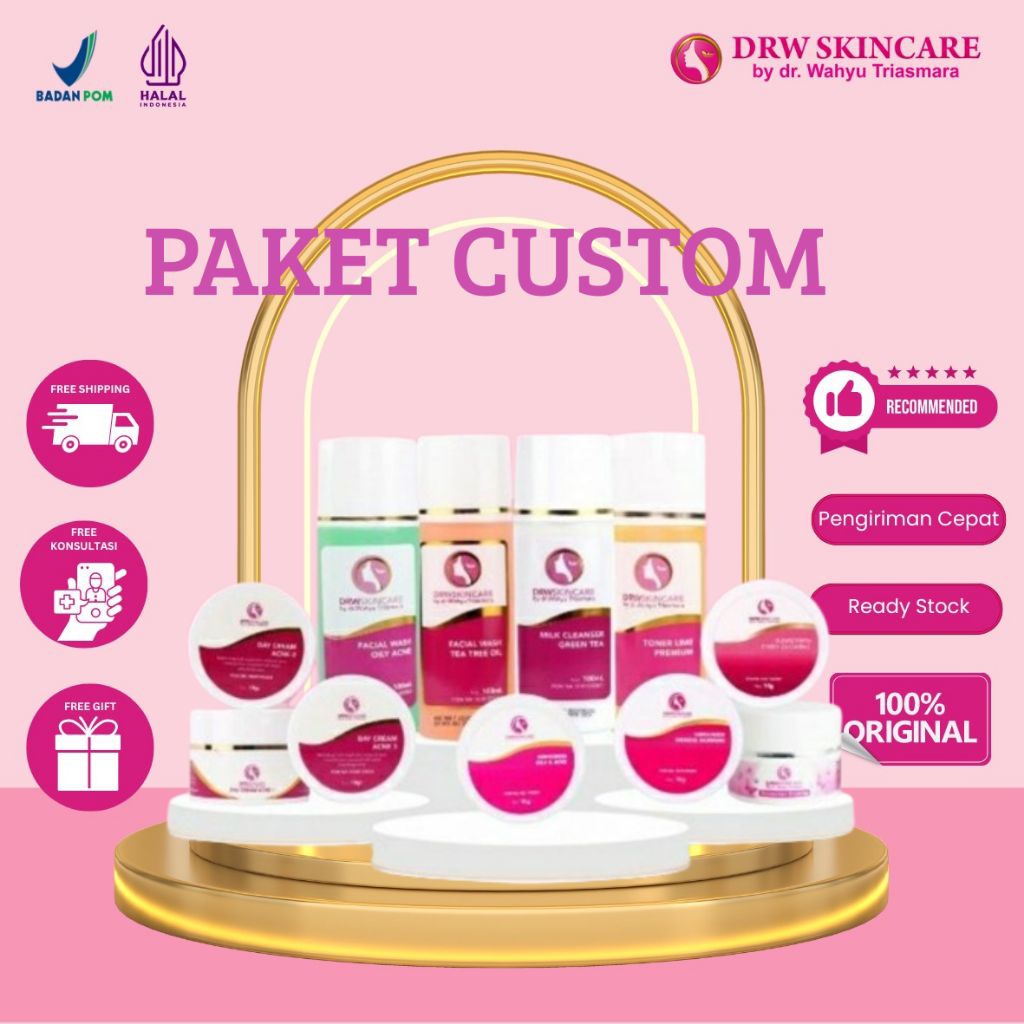 DRW SKINCARE PAKET CUSTOM BISA REQUEST ISI 3 LEBIH MURAH HEMAT DARI ECER BISA PILIH PAKET