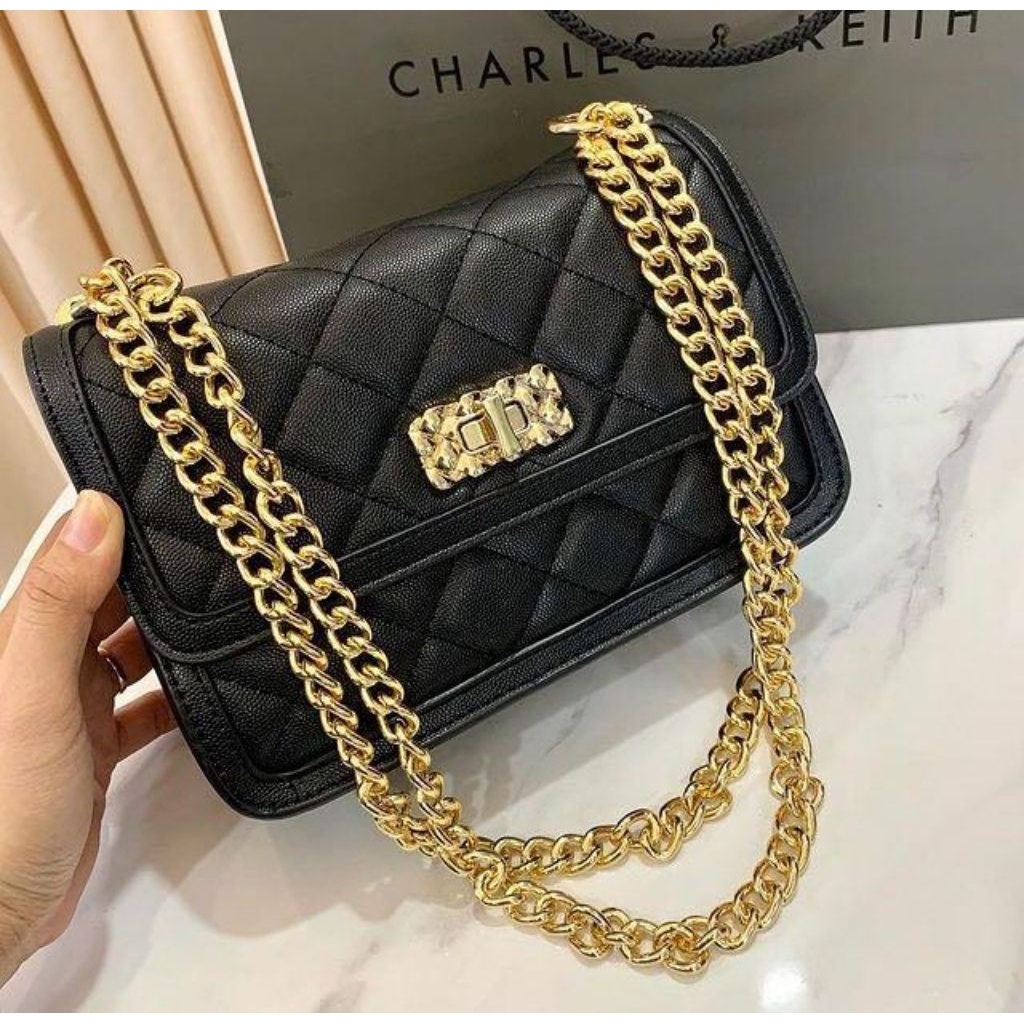 Charles & keith Micaela chain bag coach kate spade kors new tas