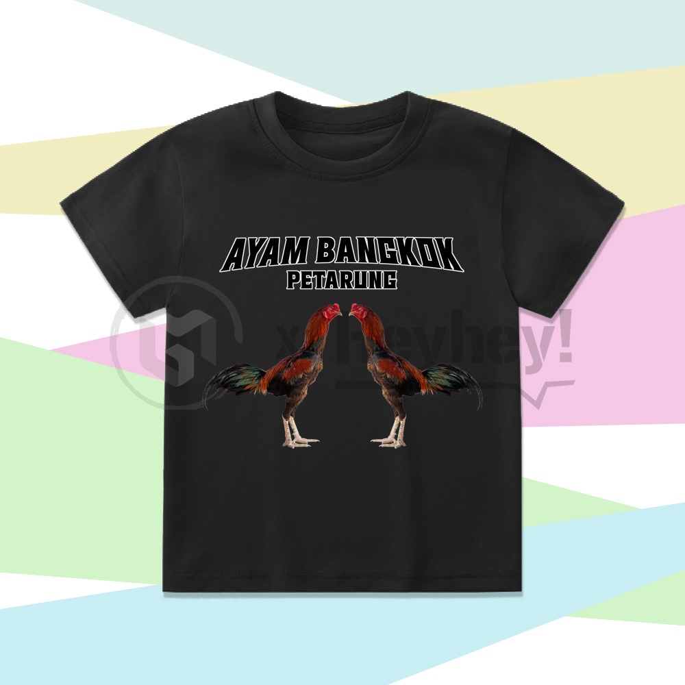 BAJU KAOS ANAK AYAM BANGKOK PETARUNG AYAM ADU