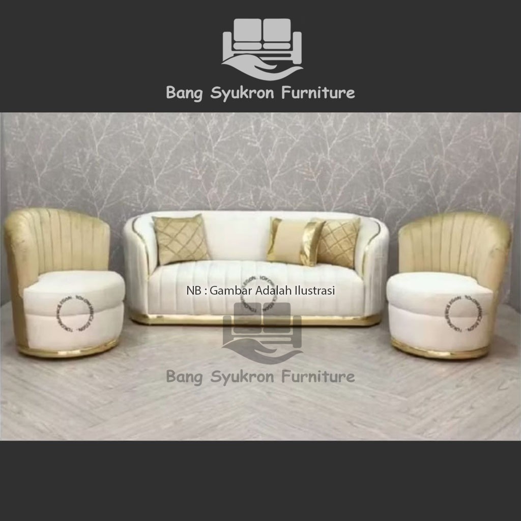 SOFA MADRID KERANG SET KUADE MINIMALIS MODERN - BANG SYUKRON