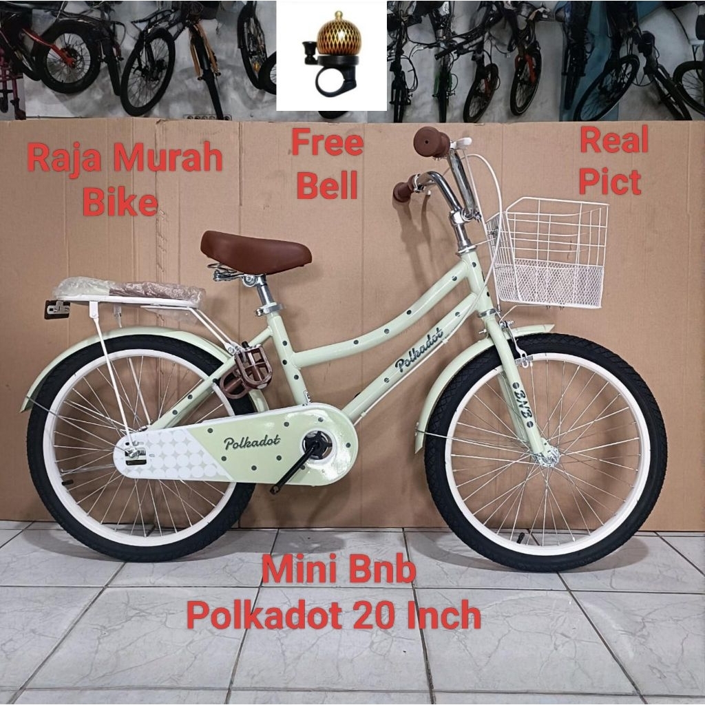 Sepeda Anak Mini BNB Polkadot 20 Inch Sepeda Anak Perempuan 20 Inch Bnb Polkadot