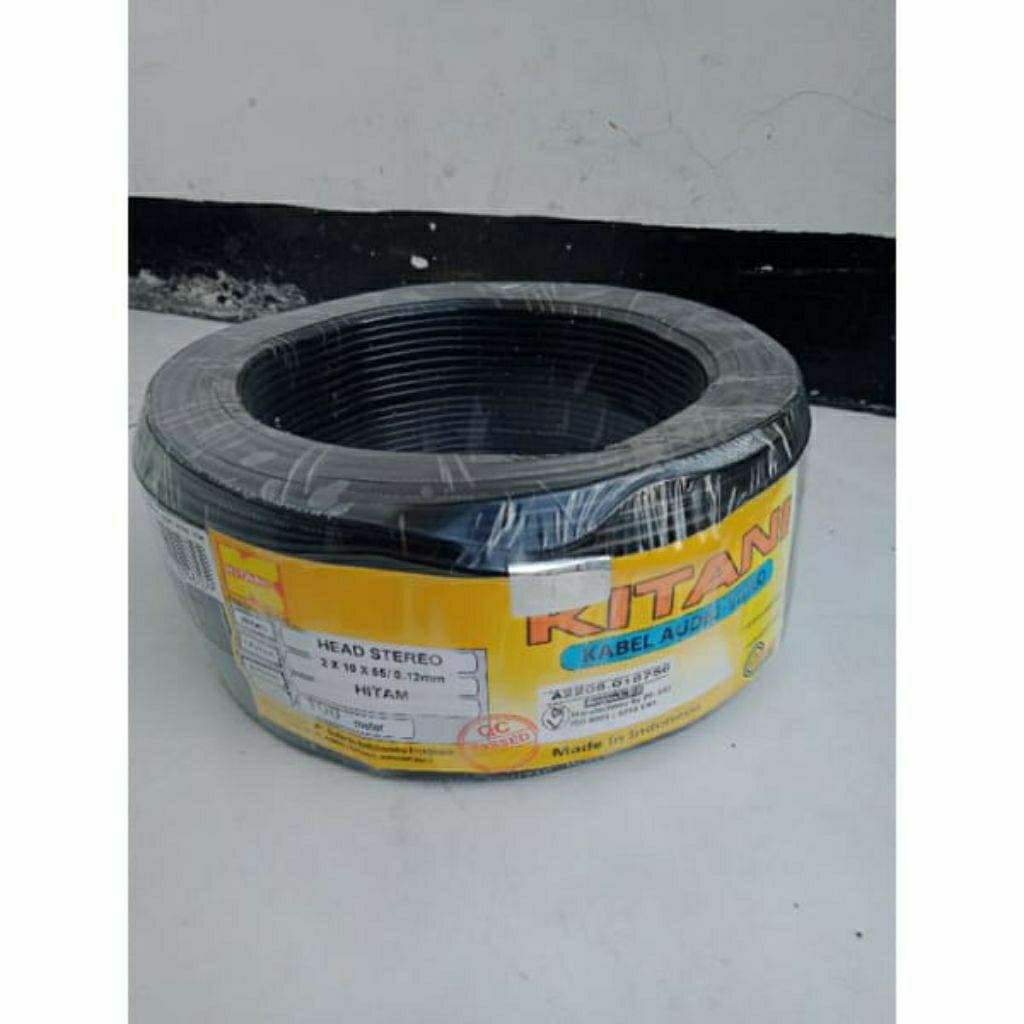 KABEL HEAD Skerem Stereo 1 rol merk kitani panjang 100 meter ( bukan kabel mic ) bagus