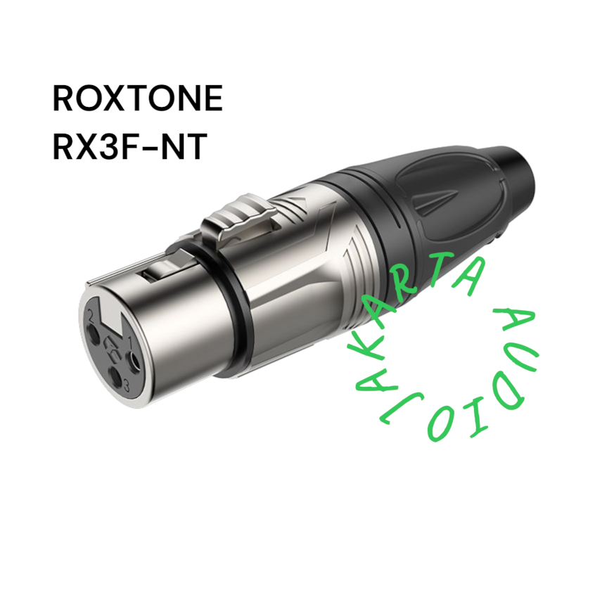 Jack XLR Mic Betina Roxtone RX3F-NT Ergonomis || Roxtone RX3F-NT XLR Mic Jack Ergonomis