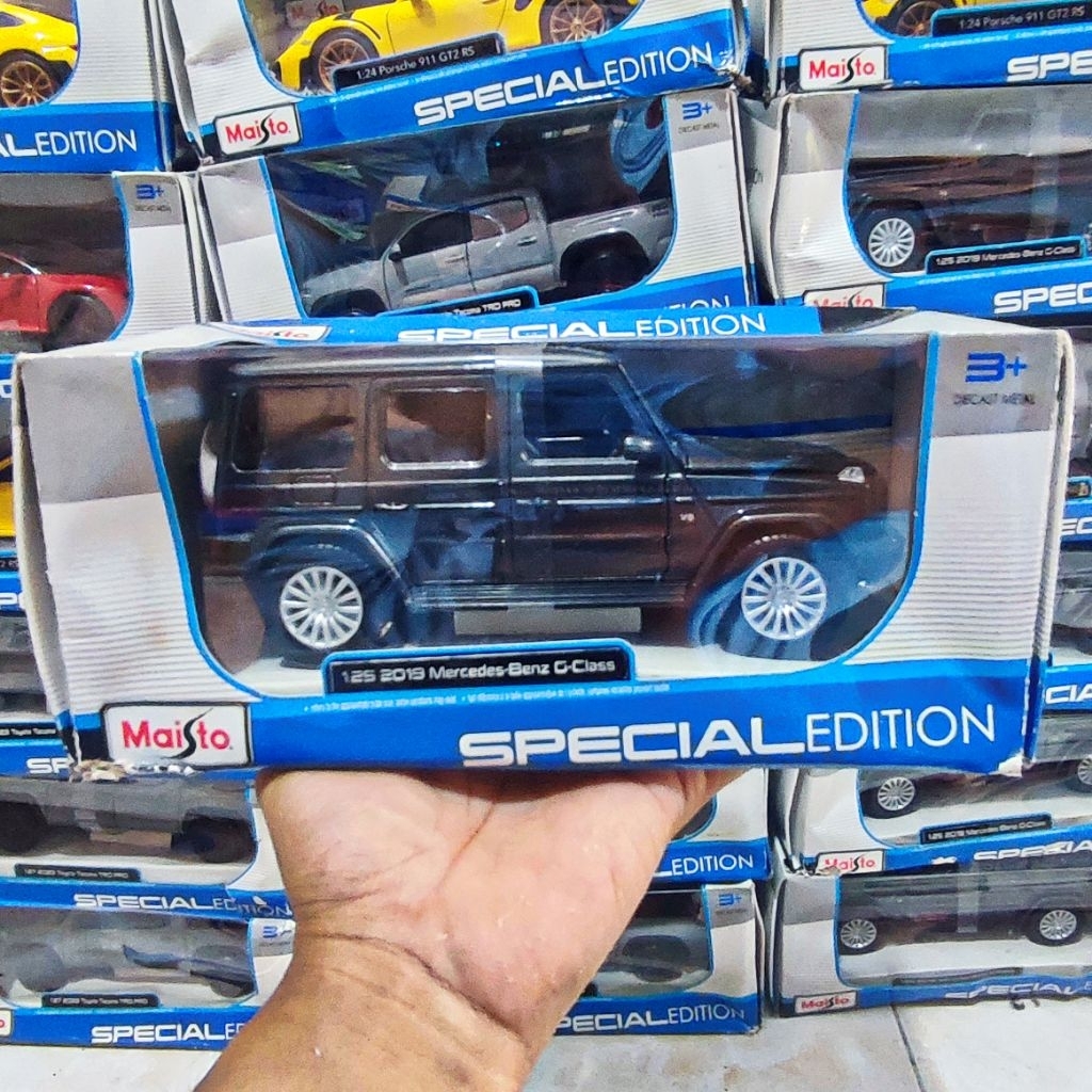 NEW Miniatur Diecast Maisto Mercedes Benz G Class 1:24 1/24 Special Edition Ban Karet