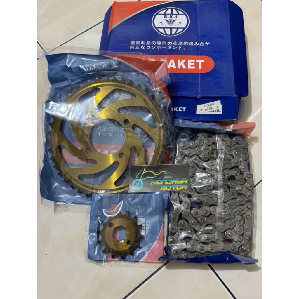 GIGI GIR GEAR TARIK SET PAKET SATRIA FU