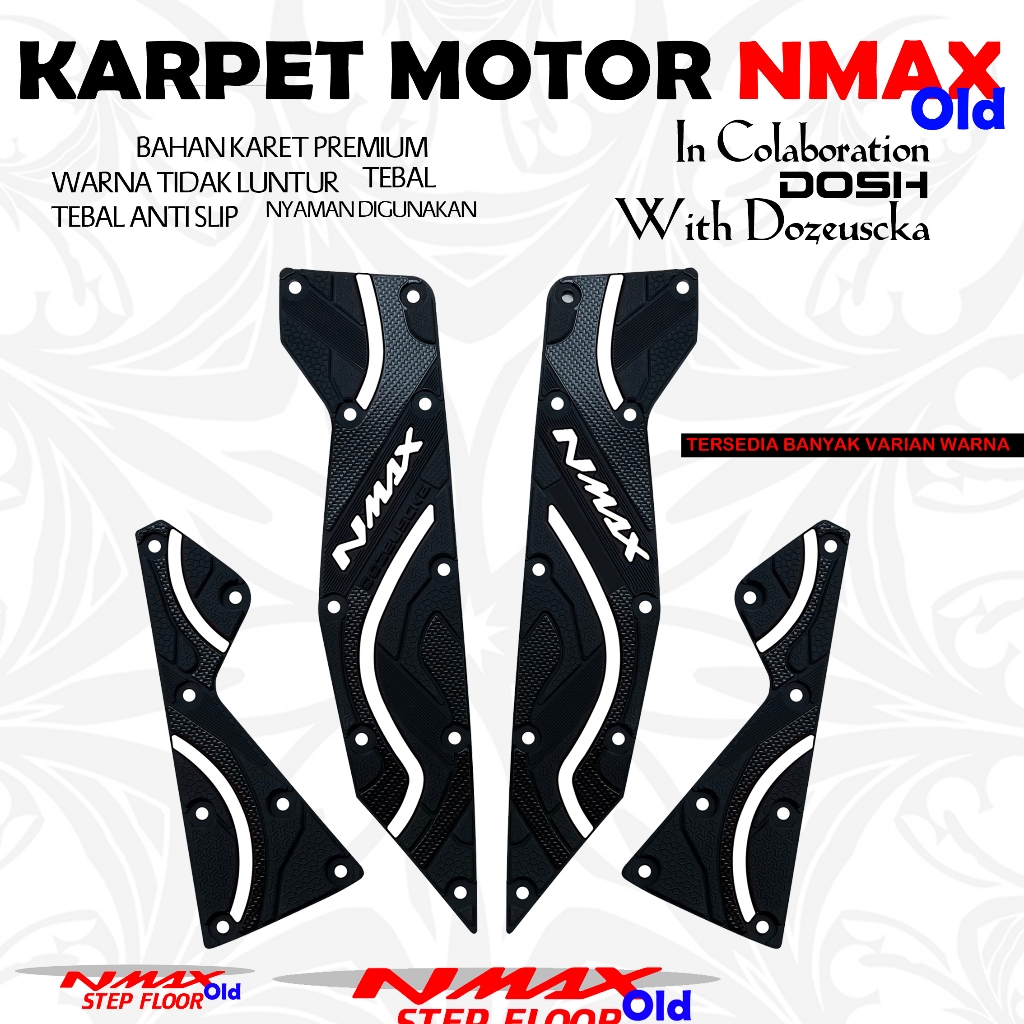 Karpet Motor Nmax Old Pijakan kaki bahan karet asli Pijakan Kaki Nmax Alas Kaki Nmax