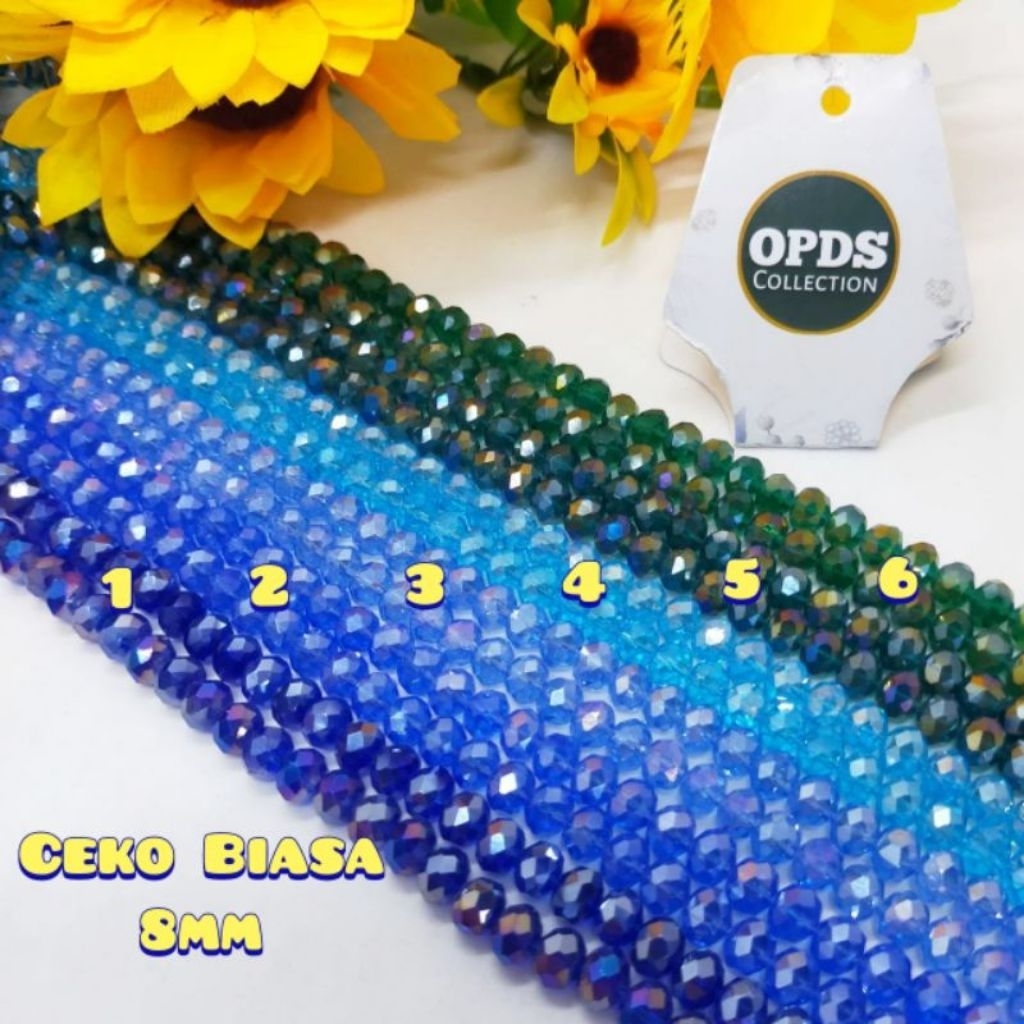 Kristal Ceko Bakpao 8mm-kristal Ceko Warna Warni-ceko Bakpao Kristal Gepeng