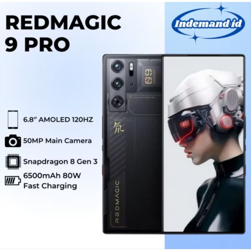 RedMagic Red Magic 9 Pro 5G SILVER 16GB 512GB Global Rom Snapdragon 8 Gen 3 6500mAh