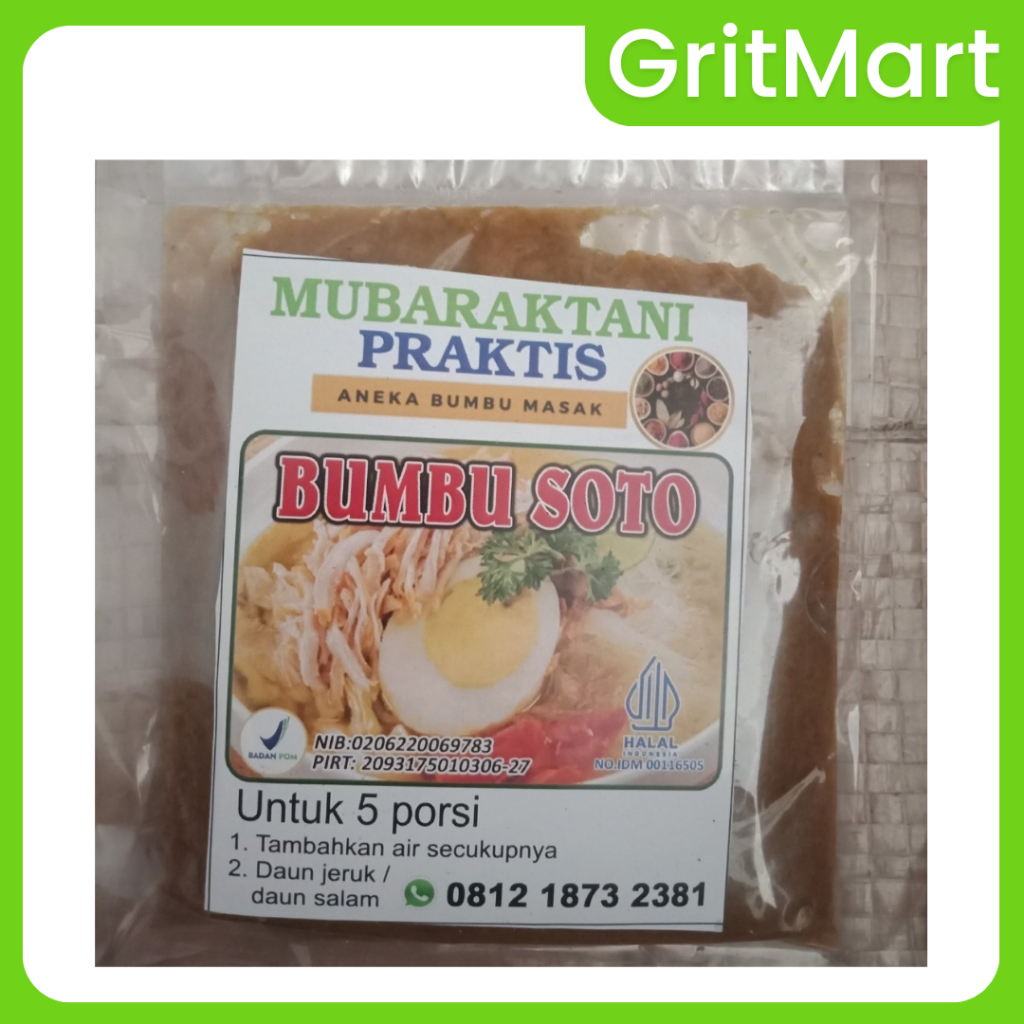 

Bumbu Soto Ayam Mubaraktani Untuk 5 Porsi