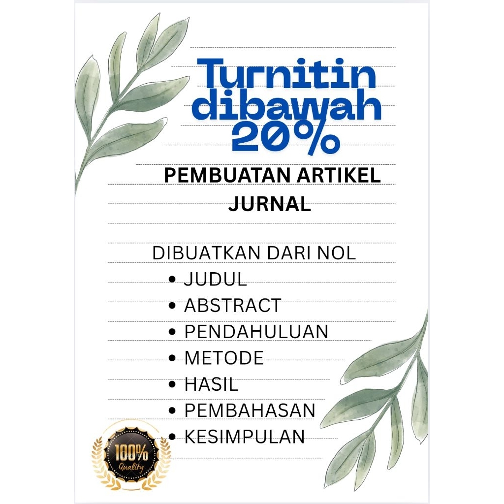 Jasa Pembuatan Artikel Jurnal