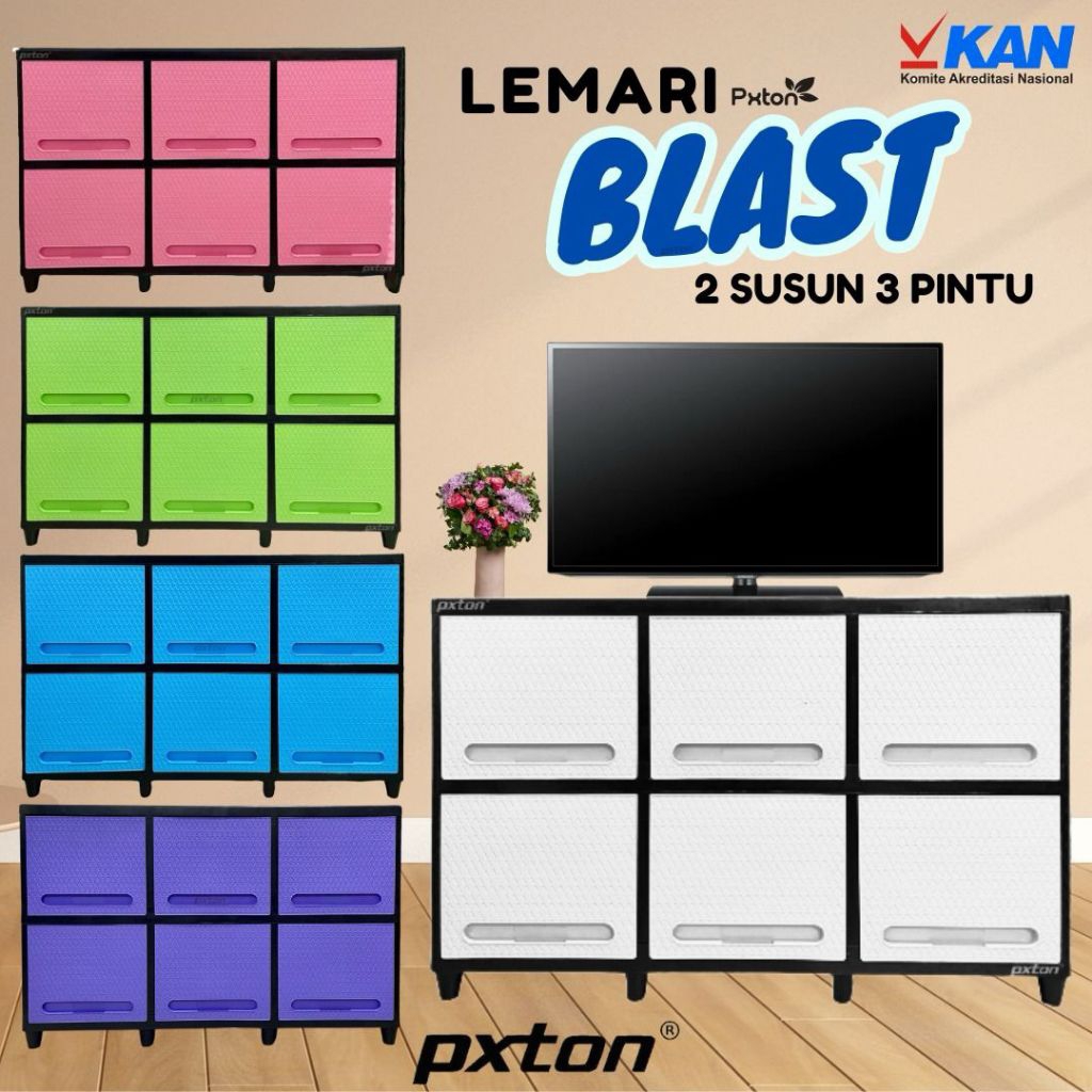 PXTON LEMARI MEJA TV BLAST / LEMARI PLASTIK SERBAGUNA / LEMARI TV