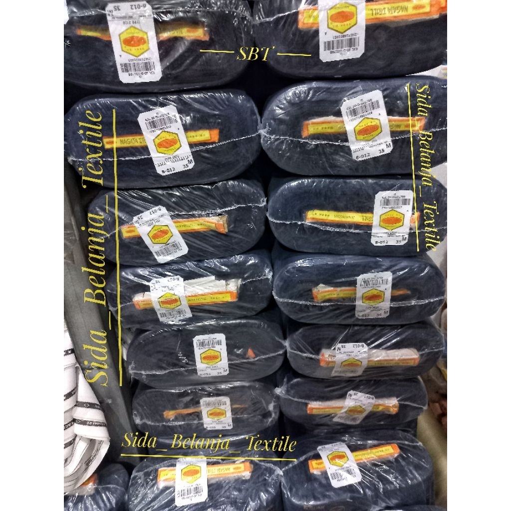 (PROMO) B-012 A GRADE 1ROLL KAIN NAGATA DRILL JAPAN DRILL HALUS DAN TEBAL ARAHAN SERAGAMAN SEKOLAH K