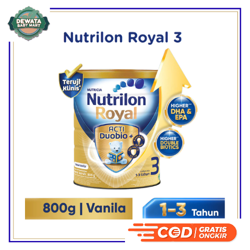 Nutrilon Royal 3 Usia 1- 3 Tahun 800 Gram Susu Pertumbuhan Anak