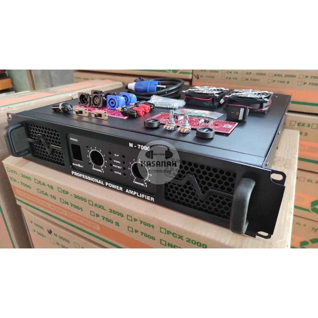 Box Power Amplifier N7000 Komplit Aksesoris / Lengkap