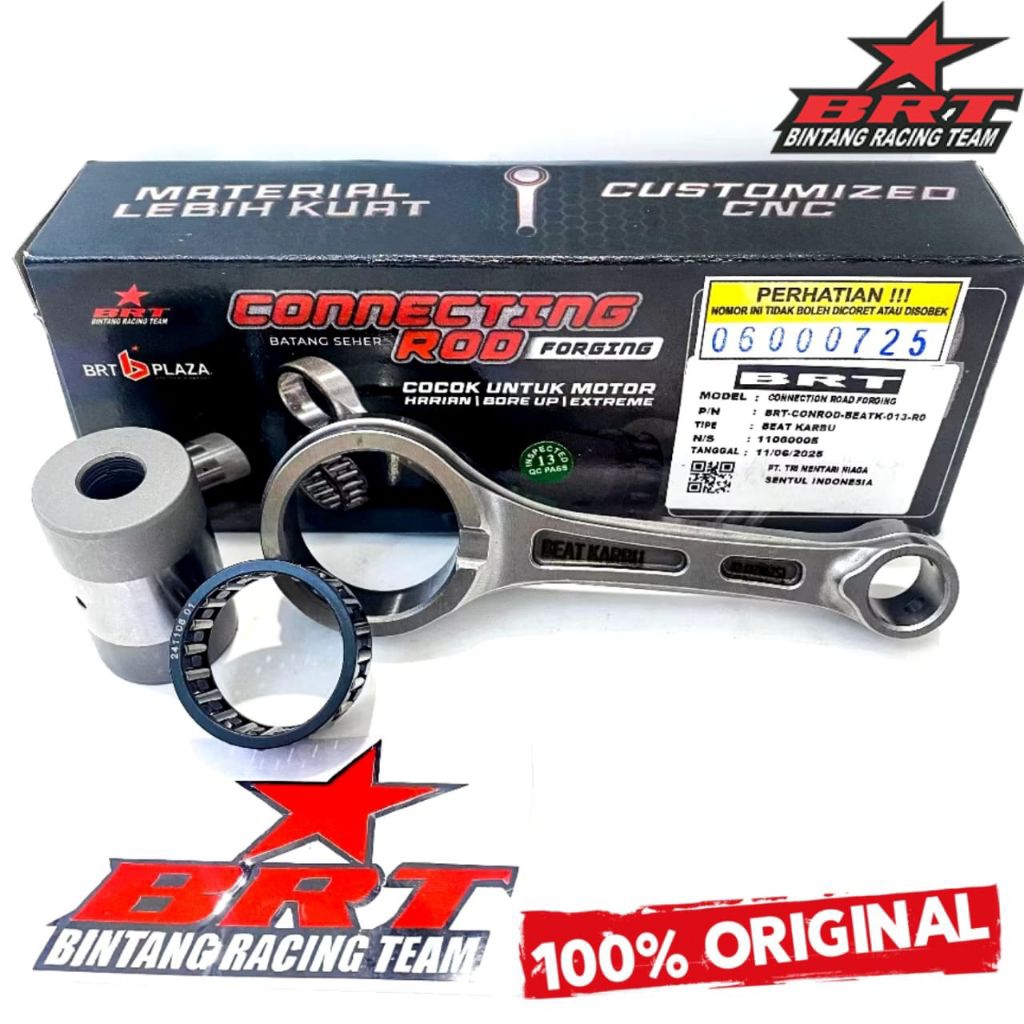 Connecting Rod BRT Stang Seher BeAT Fi Karbu BeAT Pop BeAT Street Scoopy Carbu Vario 110 Injeksi