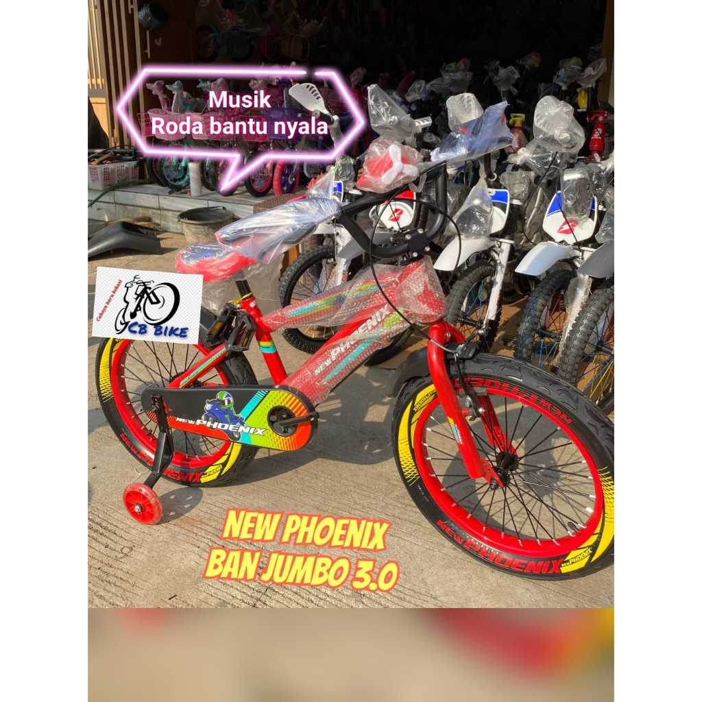 PROMO sepeda bmx NEW PHOENIX ukuran 18 2203 ban jumbo
