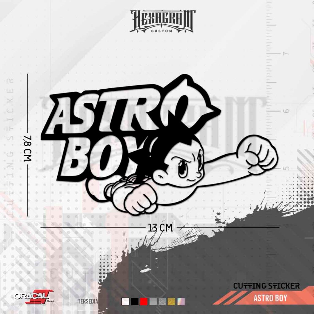 Cutting Sticker Astro Boy | Stiker Cutting Astro Boy | Astro Boy
