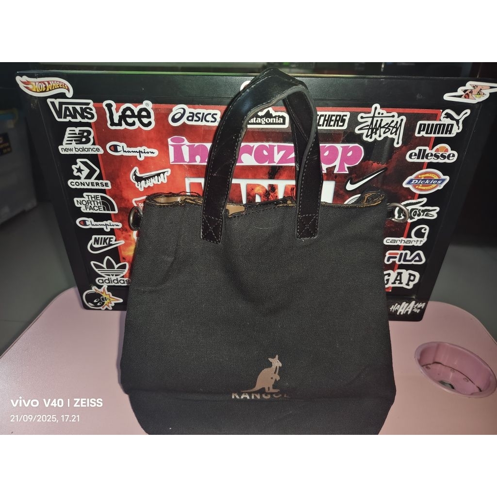 Tas Tote Sling Kangol ORI Preloved