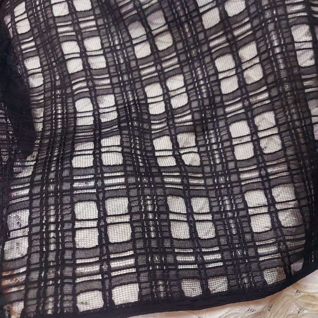 kain brokat premium  - kain brokat luxury  - kain brokat meteran  - kain brokat butik( hitam ) kj