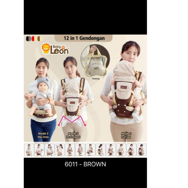 gendongan hipseat baby leon new ex kado