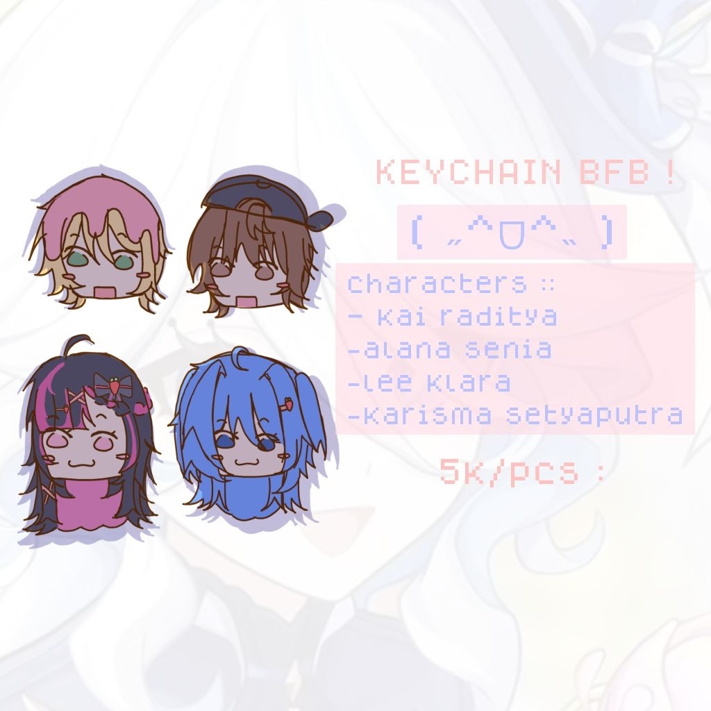 KEYCHAIN BAKWAN FIGHT BACK / FANMERCH BAKWAN FIGHT BACK / ALANA SENIA, KAI RADITYA, KARISMA SETYAPUT