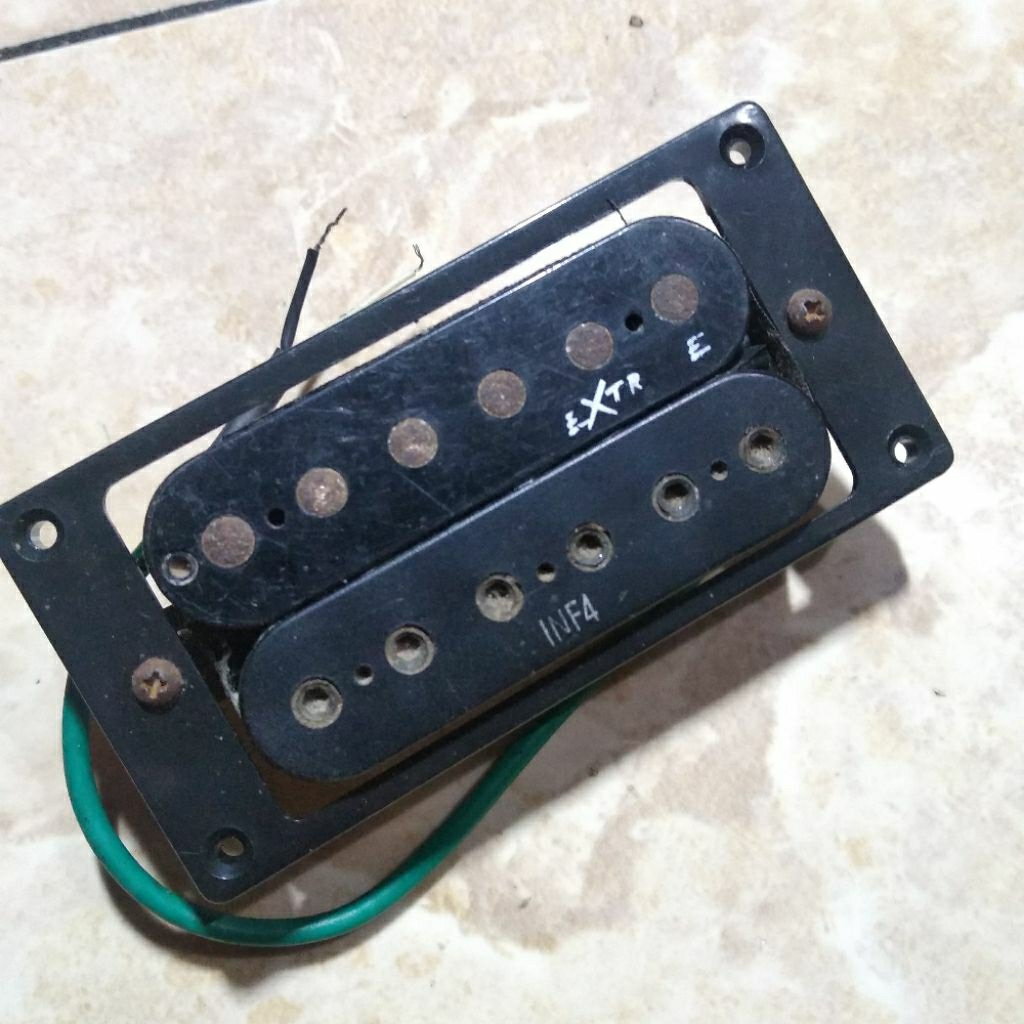 CEK DESKRIPSI  pickup gitar humbucker IBANEZ INF4, posisi bridge