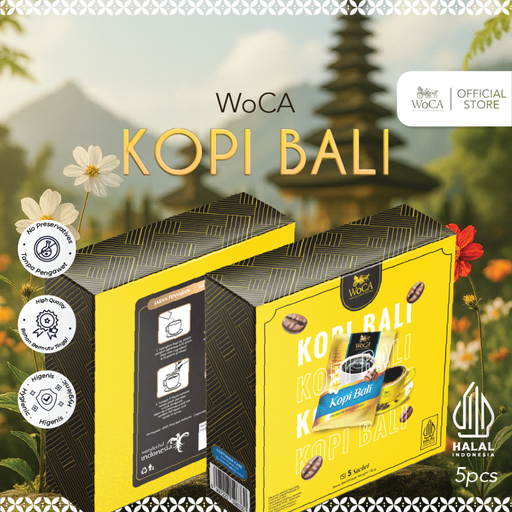 WoCA Kopi Bali Bubuk Robusta isi 5 Sachets