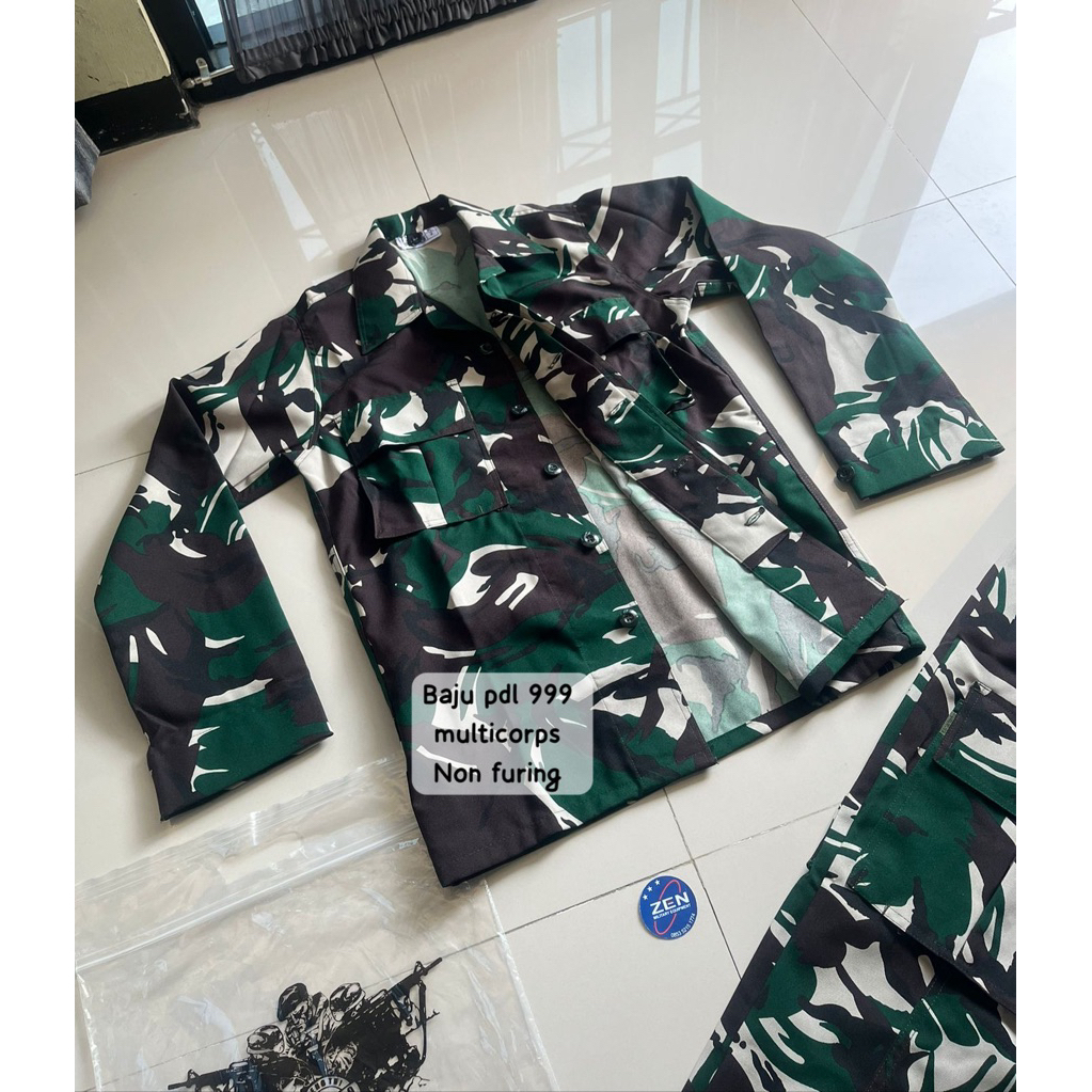 BAJU PDL VELBED 999 MULTI CORPS/BAJU PDL TNI/BAJU PDL MALPINAS