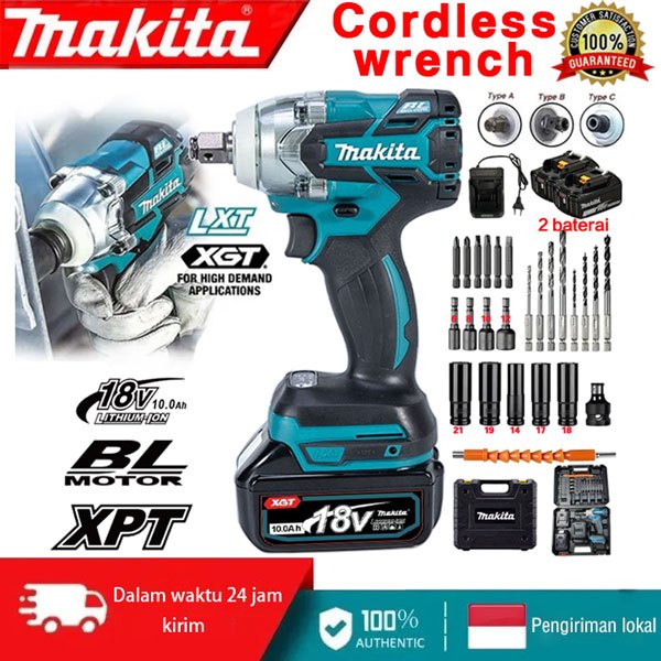 Makita Wrench DTW285 Wrench Listrik Kapasitas Besar Kunci Kunci Kunci Kuat Bor Listrik Multifungsi