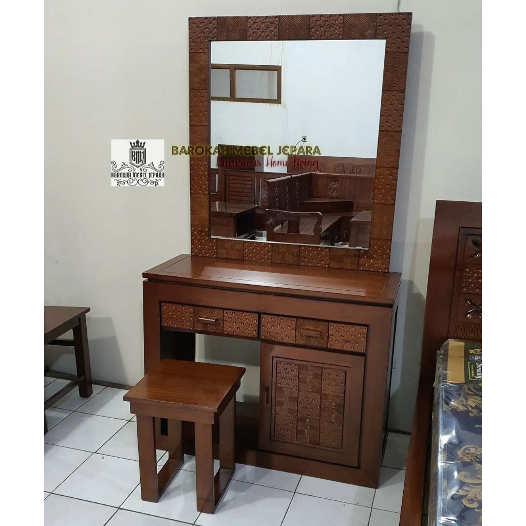 meja rias minimalis jati tolet jati jepara