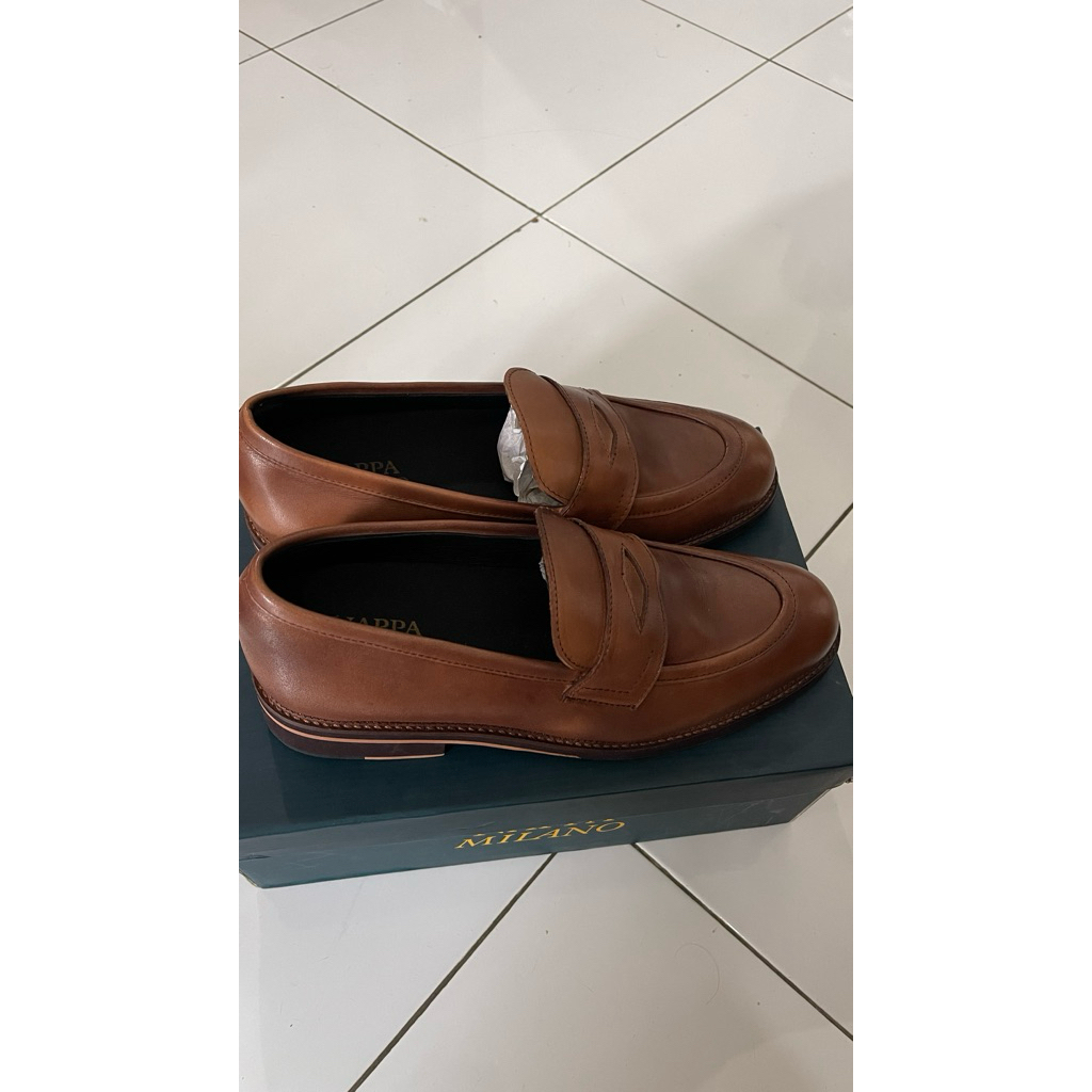 Sepatu Loafers Nappa Milano Blake Penny Brown