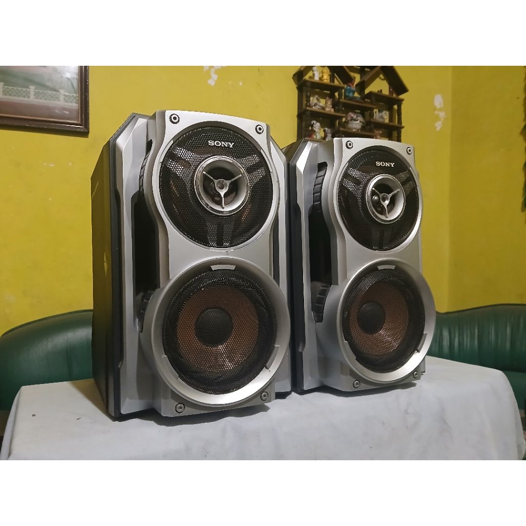 Sepasang Speaker SONY SS-RV990 Hybrid Dual Woofer Segel Original