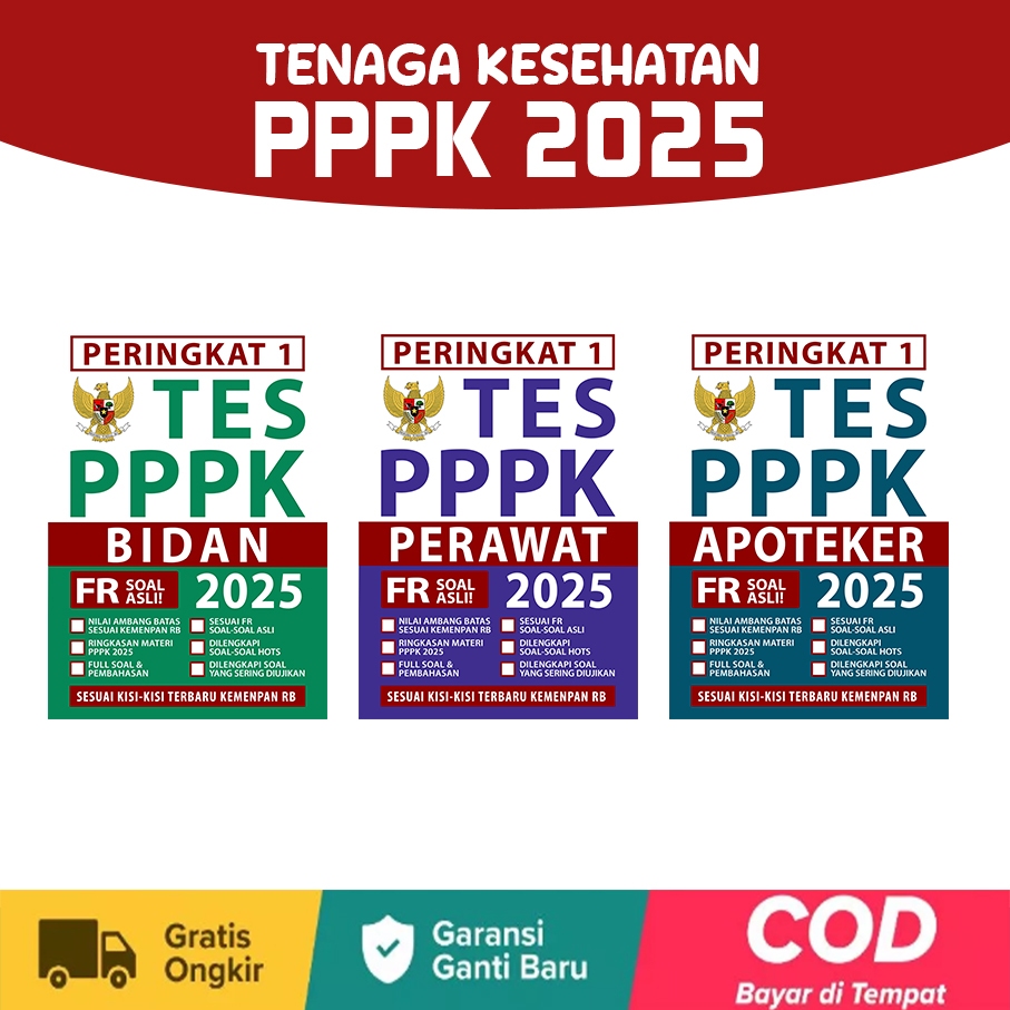 Buku PPPK Kesehatan 2025 - PPPK Bidan 2025 - PPPK Perawat 2025 - PPPK Apoteker 2025 - PPPK Dokter 20