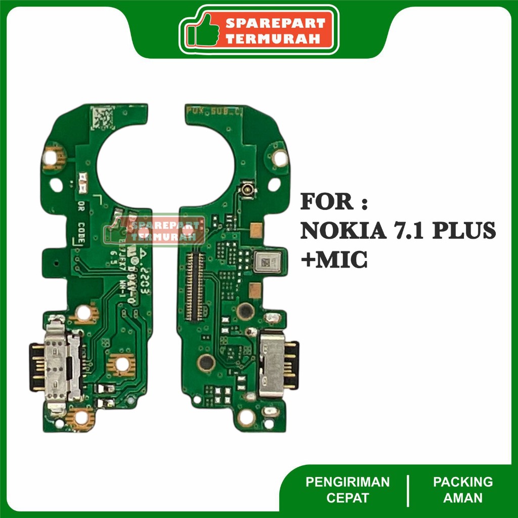Flexible Konektor Papan Cas Charger For Nokia 7.1 Plus +Mic