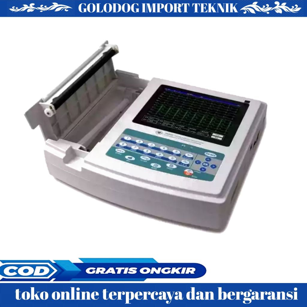 Digital 12-lead 12-channel Electrocardiograph ECG/EKG CONTEC ECG1200G
